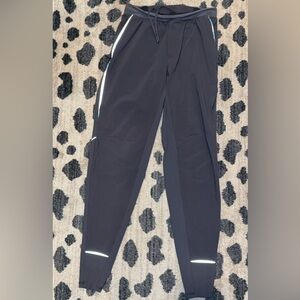 Lululemon Athletica Dark Gray Surge Hybrid Joggers with White Accents